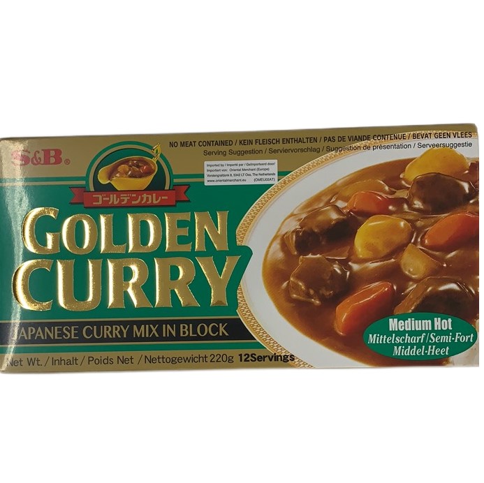 Golden Curry Semi-fort 220 g - Curry Japonais - S&B